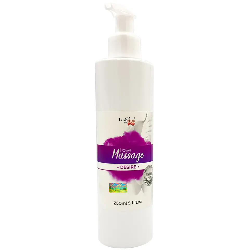 ⁨Olejek do masażu i lubrykant Desire zapach 250ml LoveStim⁩ w sklepie Wasserman.eu