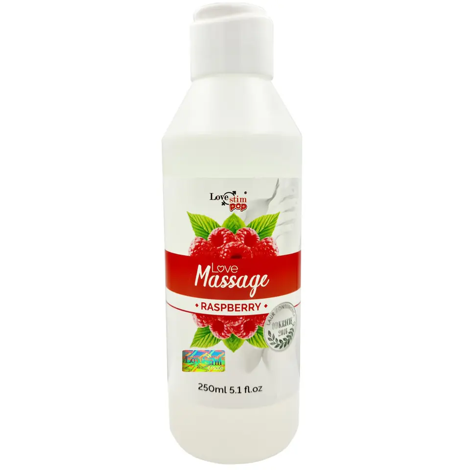 ⁨Massage oil and raspberry lubricant 250ml LoveStim⁩ at Wasserman.eu