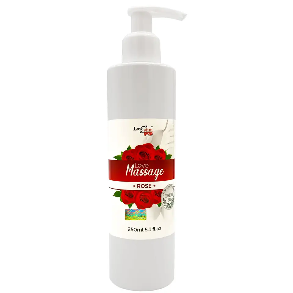 ⁨Massage oil and rose lubricant 250ml LoveStim⁩ at Wasserman.eu