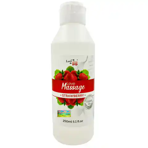 ⁨Massage oil and strawberry lubricant 250ml LoveStim⁩ at Wasserman.eu