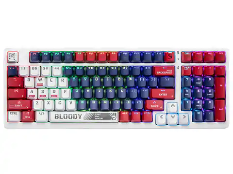 ⁨Mechanical keyboard A4TECH BLOODY S98 USB Sports Navy (BLMS Red Switches) A4TKLA47263⁩ at Wasserman.eu