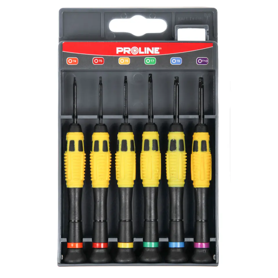 ⁨10225 Torx Ni-Cr-Mo watchmaking screwdrivers set of 6 pieces, Proline⁩ at Wasserman.eu