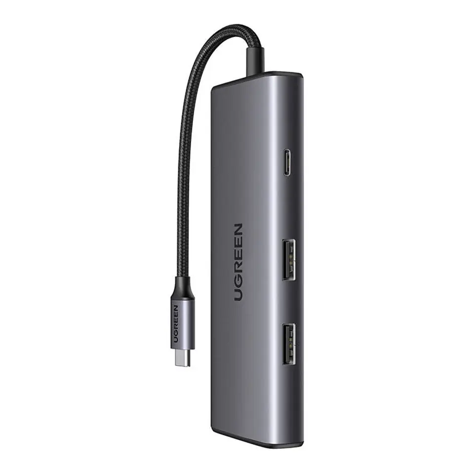 ⁨Adapter 7w1 UGREEN Hub USB do 2x USB-A 3.2, USB-C 3.2, SD/TF, PD⁩ w sklepie Wasserman.eu