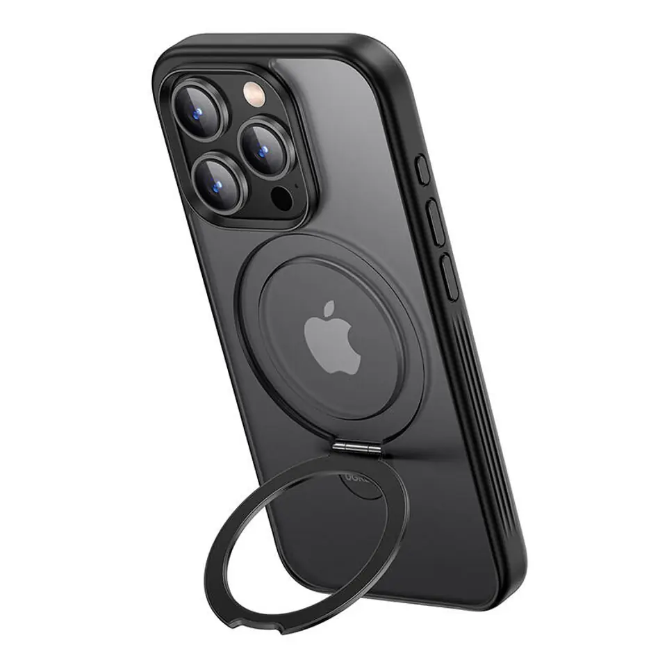 ⁨Ochronne magnetyczne etui ze stojakiem UGREEN LP763 do iPhone 15Pro 6.1cala (Czarna)⁩ w sklepie Wasserman.eu
