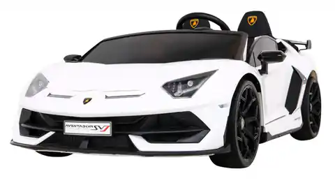 ⁨Lamborghini SVJ DRIFT dla 2 dzieci Biały + Funkcja driftu + Pilot + MP3 LED + Wolny Start⁩ w sklepie Wasserman.eu