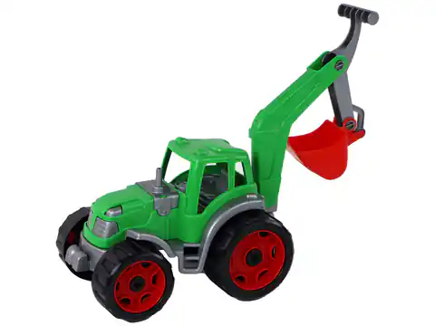 ⁨Traktor Koparka Zielony Łyżka Kolorowy 3435⁩ w sklepie Wasserman.eu