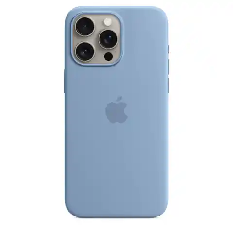 ⁨Etui silikonowe z MagSafe do iPhonea 15 Pro Max - zimowy błękit⁩ w sklepie Wasserman.eu