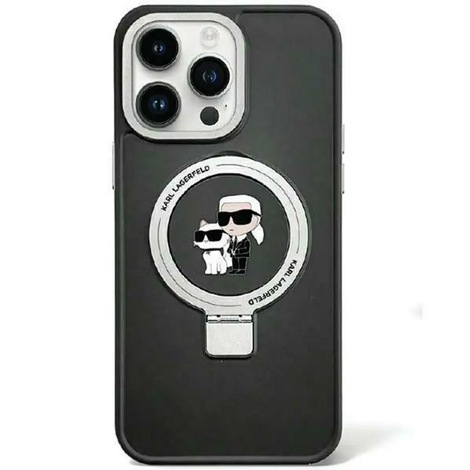 Karl Lagerfeld KLHMP15MHMRSKCK iPhone 15 Plus 6.7"czarny/black hardcase Ring Stand Karl&Choupettte MagSafe w sklepie Wasserman.eu