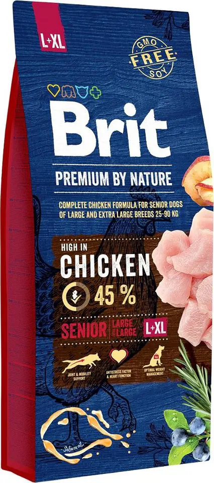 ⁨BRIT PREMIUM BY NATURE Senior Large / Extra Large Chicken 15kg⁩ w sklepie Wasserman.eu