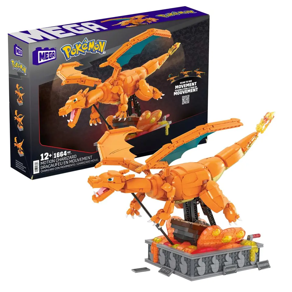 ⁨MEGA POKEMON MECHANICAL CHARIZARD WITH MOTION HMW05 BRICKS SET⁩ at Wasserman.eu