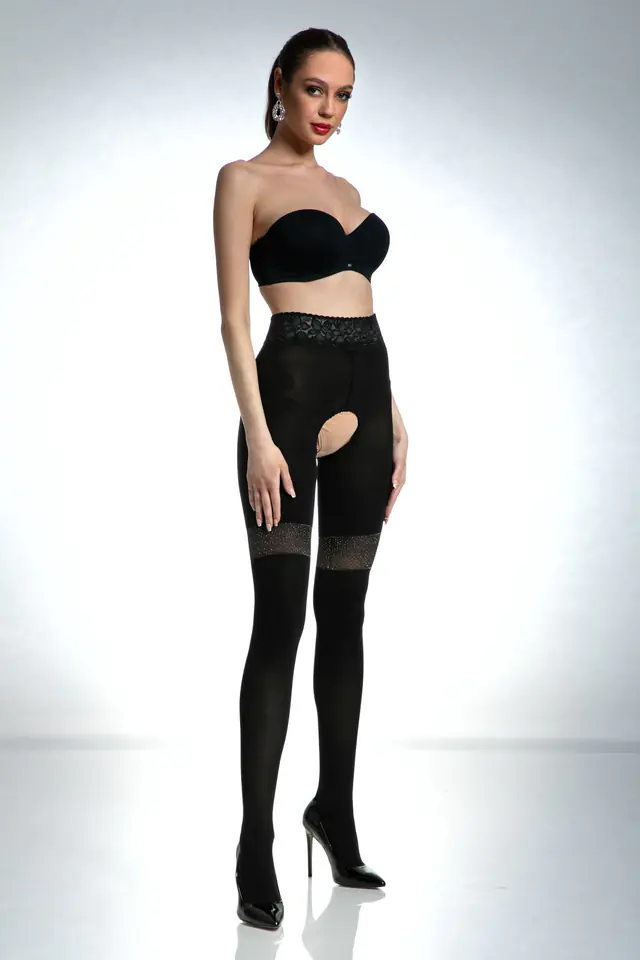 ⁨1 Tights Glamour 80 DEN (Black, Size L/XL)⁩ at Wasserman.eu