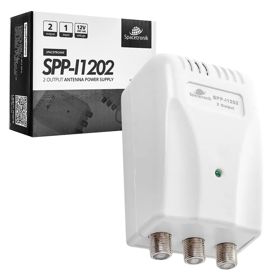 ⁨Zasilacz antenowy 2x12V Spacetronik SPP-I1202⁩ w sklepie Wasserman.eu