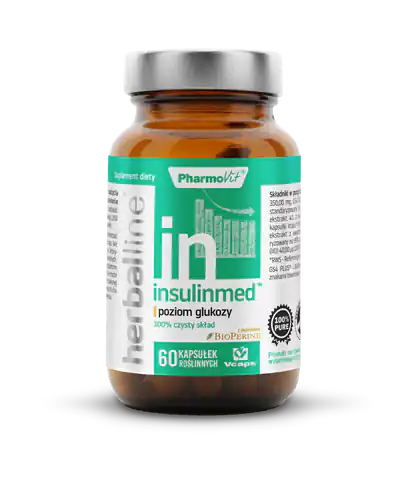⁨Herballine Insulinmed™ poziom glukozy 60 kapsułek⁩ w sklepie Wasserman.eu
