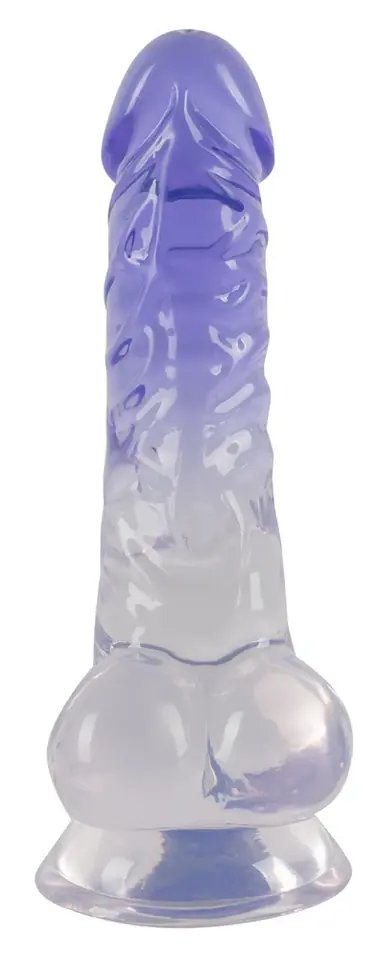 ⁨Dildo z przyssawką 19,5 cm Crystal Clear⁩ w sklepie Wasserman.eu