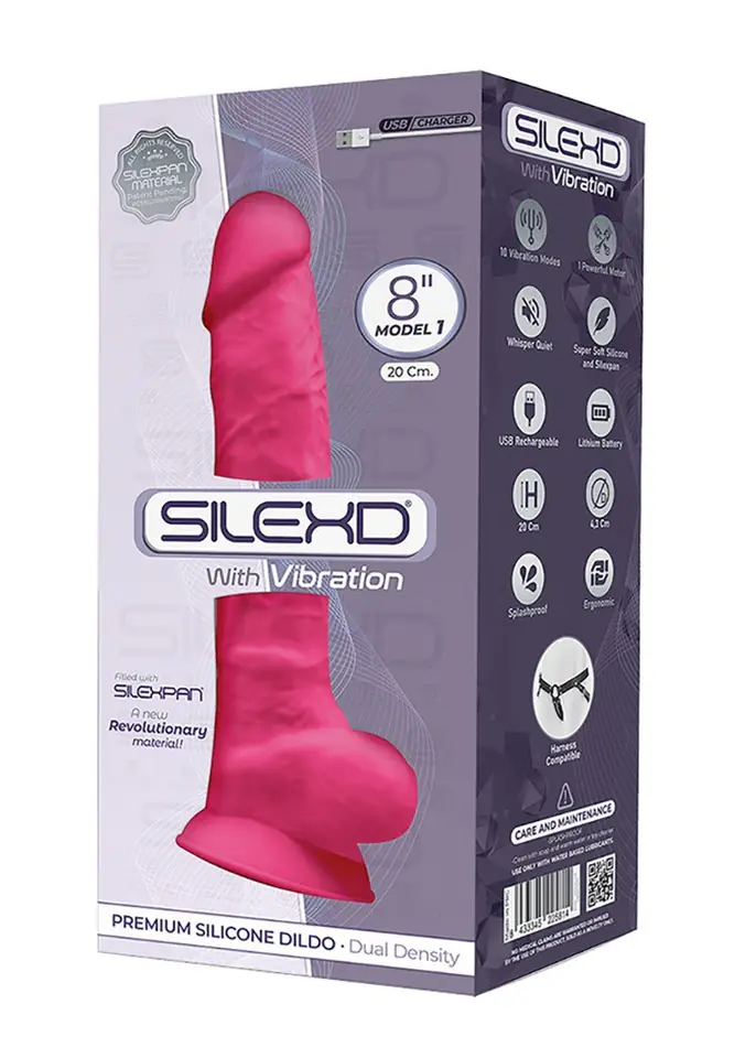 ⁨Wibrator Silexd z przyssawką różowy 20cm⁩ w sklepie Wasserman.eu
