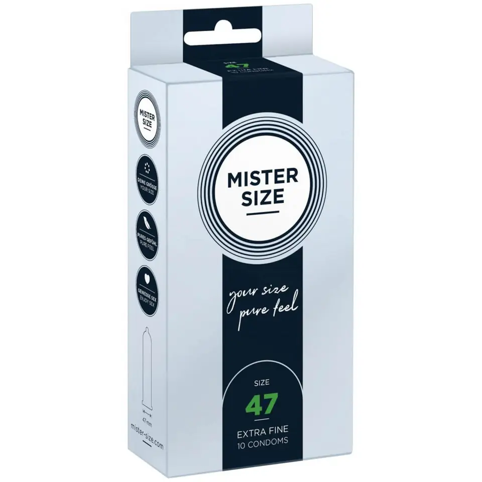 ⁨Condoms 47mm 10 pcs. Mister Size⁩ at Wasserman.eu