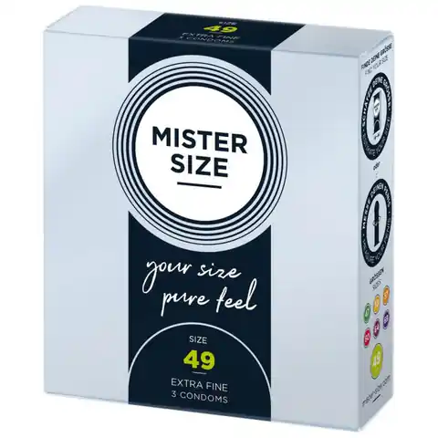 ⁨Condoms 49mm 3 pcs. Mister Size⁩ at Wasserman.eu
