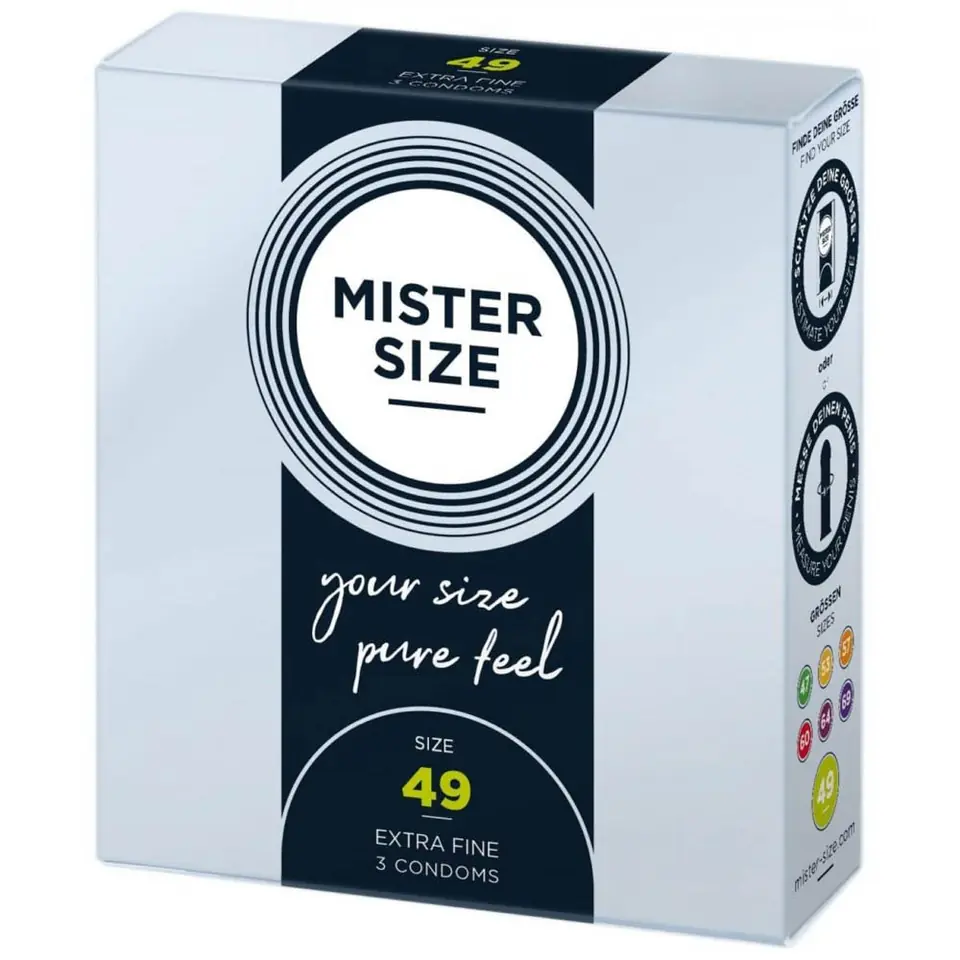 Prezerwatywy 49mm 3 szt. Mister Size w sklepie Wasserman.eu