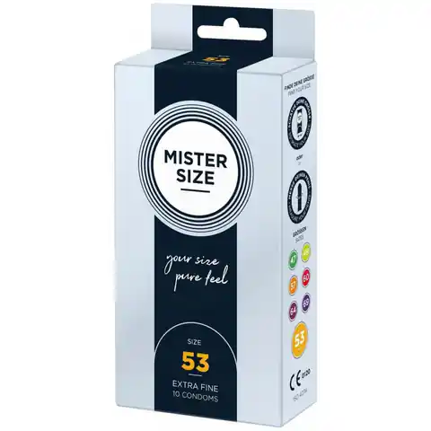 ⁨Condoms 53mm 10 pcs. Mister Size⁩ at Wasserman.eu