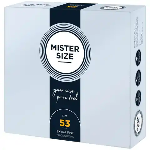 ⁨Condoms 53mm 36 pcs. Mister Size⁩ at Wasserman.eu