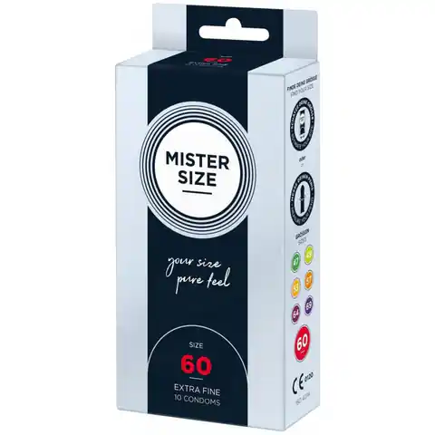 ⁨Condoms 60mm 10 pcs. Mister Size⁩ at Wasserman.eu