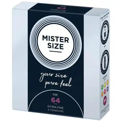 ⁨Condoms 64mm 3 pcs. Mister Size⁩ at Wasserman.eu