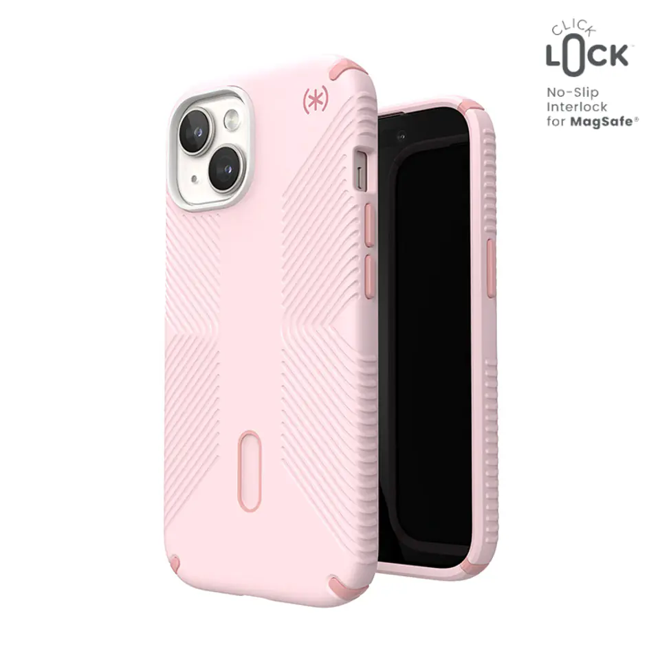 ⁨Speck Presidio2 Grip ClickLock & MagSafe - Etui iPhone 15 / iPhone 14 / iPhone 13 (Nimbus Pink / Dahlia Pink)⁩ w sklepie Wasserman.eu