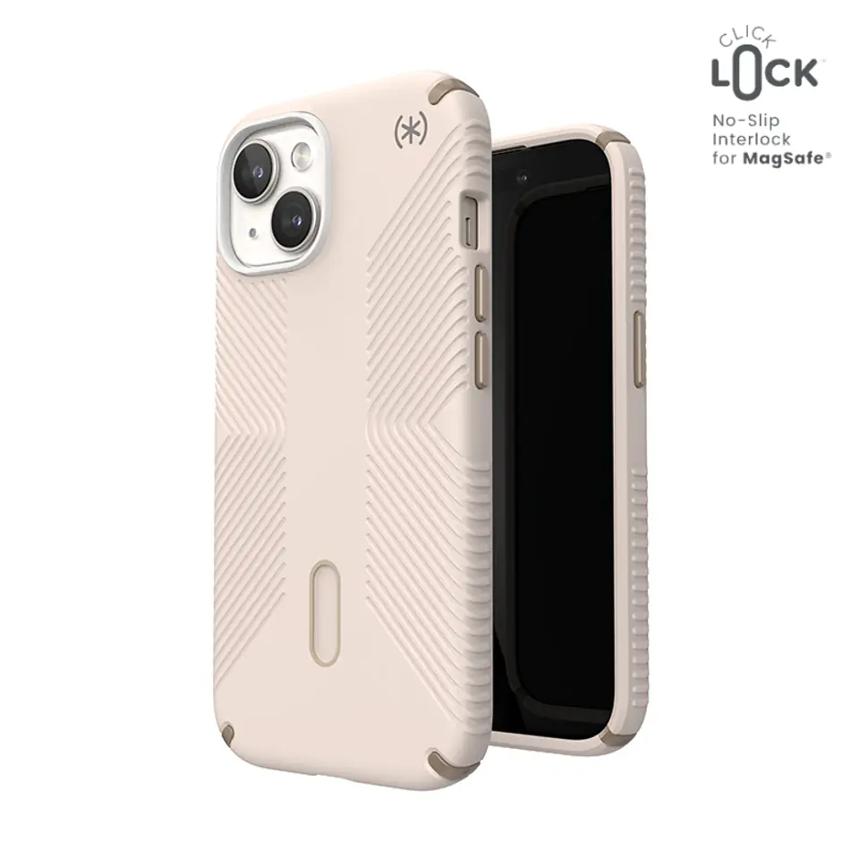 ⁨Speck Presidio2 Grip ClickLock & Magsafe - Etui iPhone 15 / iPhone 14 / iPhone 13 (Bleached Bone / Heirloom Gold / Hazel Brown)⁩ w sklepie Wasserman.eu