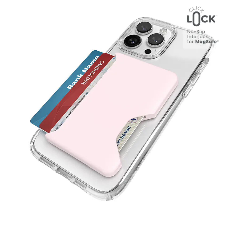 ⁨Speck ClickLock Wallet For MagSafe - Magnetyczny portfel MagSafe (Nimbus Pink)⁩ w sklepie Wasserman.eu