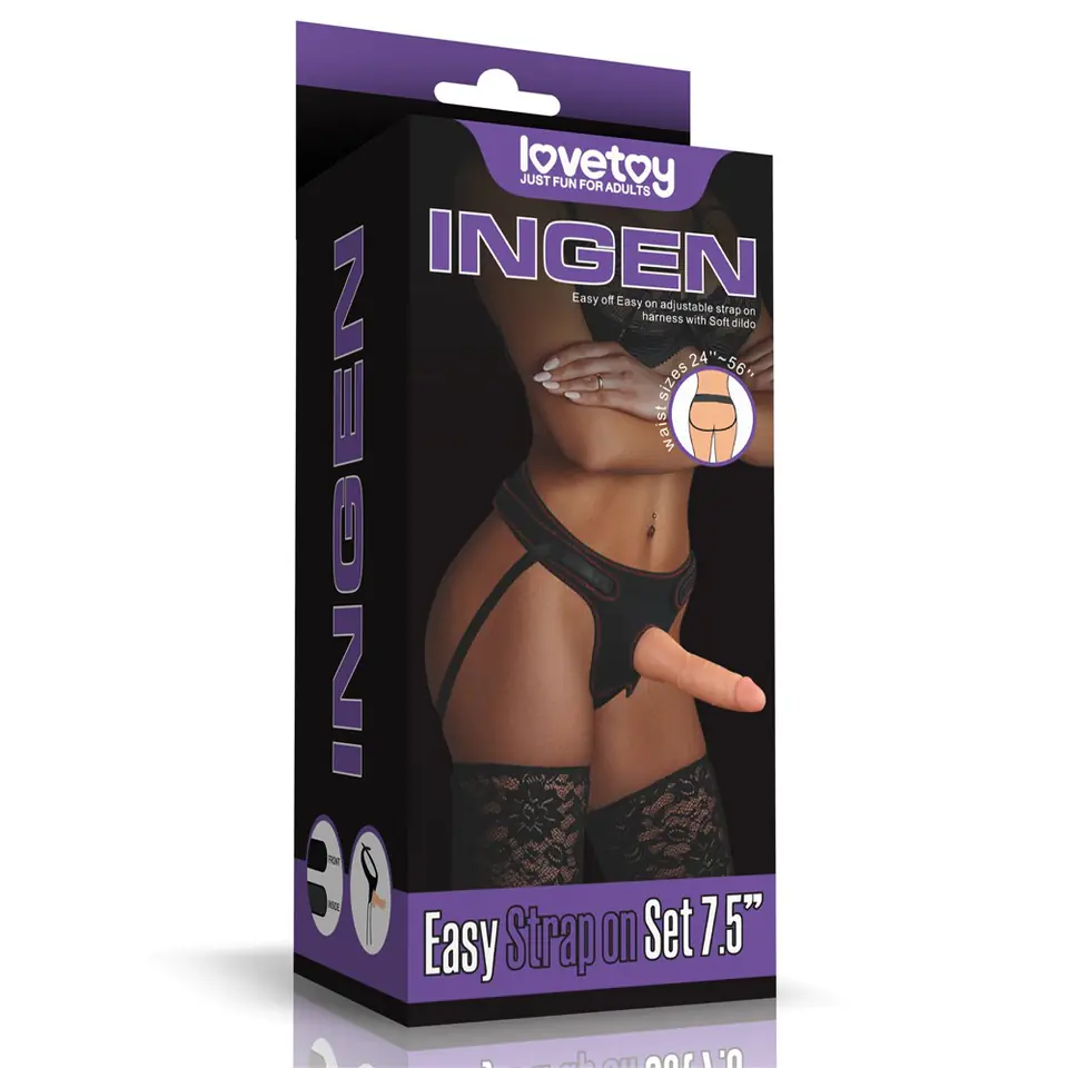 ⁨Easy Strap-on set 19 cm Lovetoy⁩ at Wasserman.eu