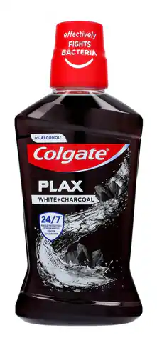 ⁨Colgate Plax Mouthwash White + Charcoal 500ml⁩ at Wasserman.eu