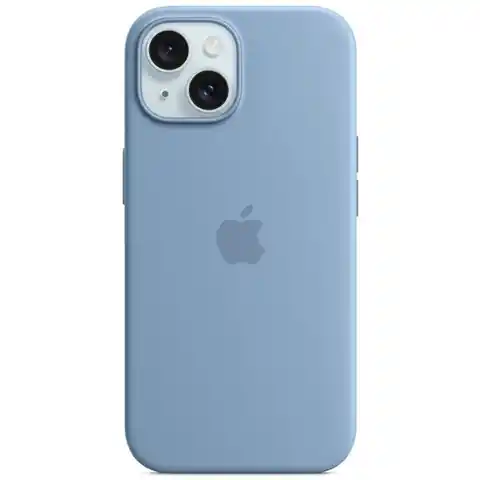 ⁨Etui Apple MT0Y3ZM/A iPhone 15 6.1" MagSafe zimowy błękit/winter blue Silicone Case⁩ w sklepie Wasserman.eu