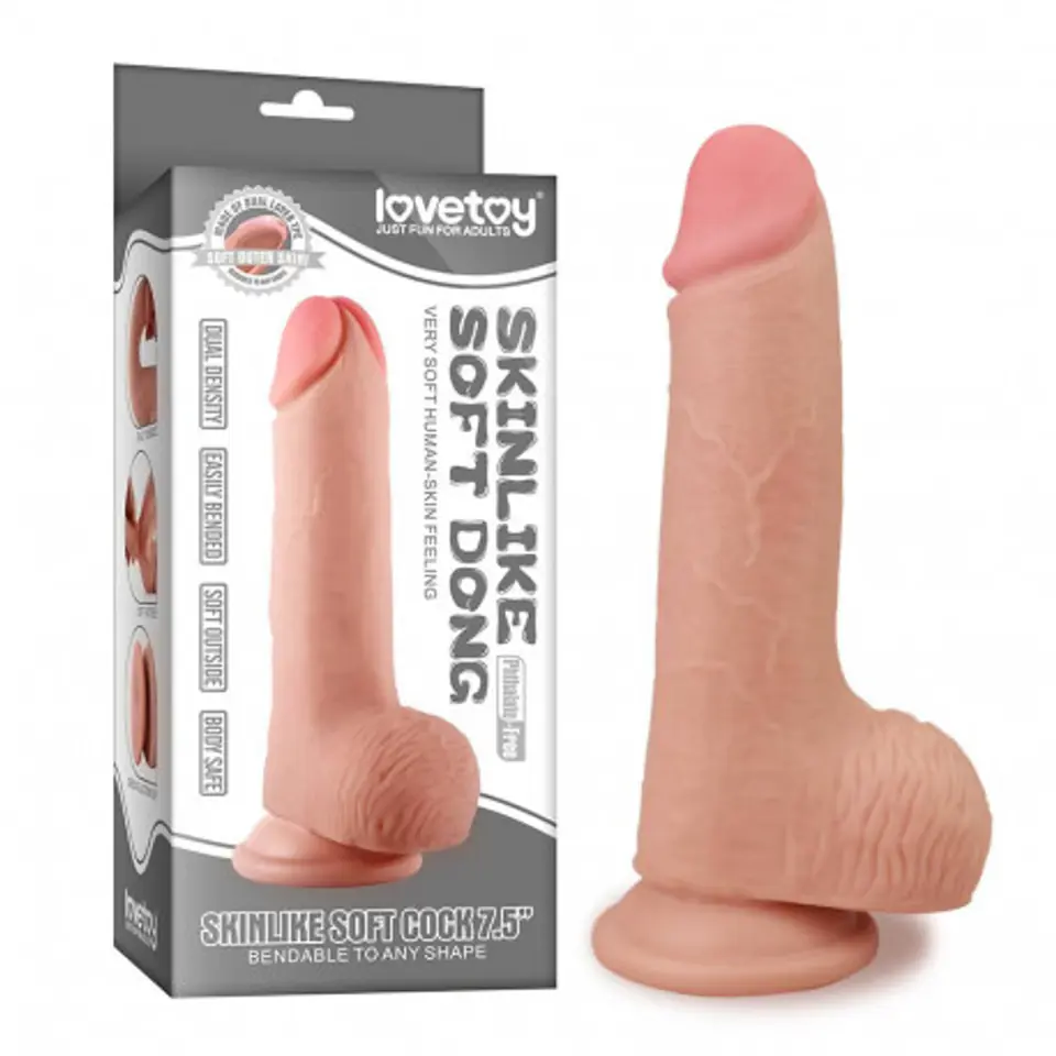 ⁨Dildo Skinlike Soft 21,3cm Lovetoy⁩ w sklepie Wasserman.eu