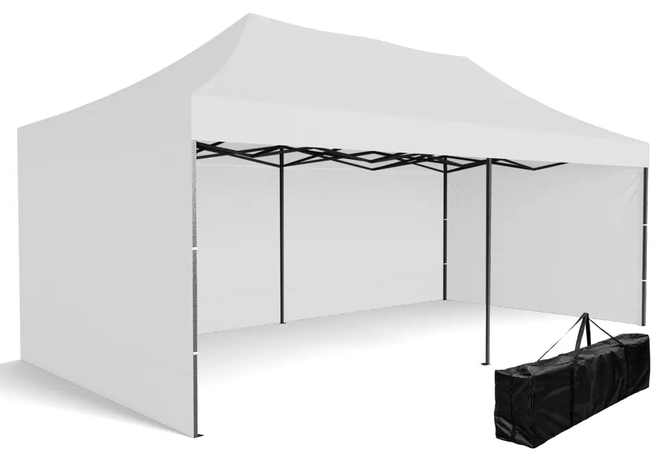 ⁨Pawilon handlowy ekspresowy - 3x6 m - biały⁩ w sklepie Wasserman.eu