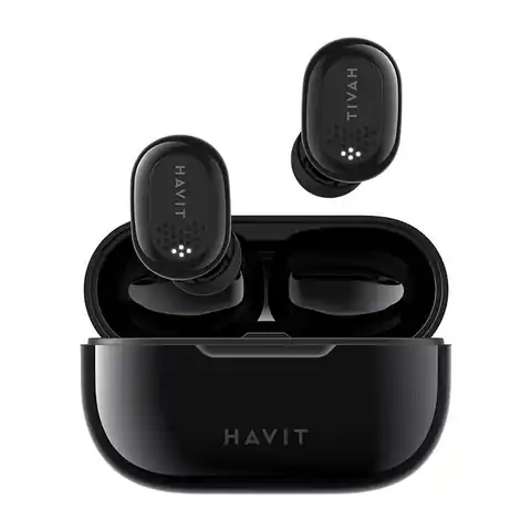 ⁨Słuchawki TWS Havit TW925 (czarne)⁩ w sklepie Wasserman.eu