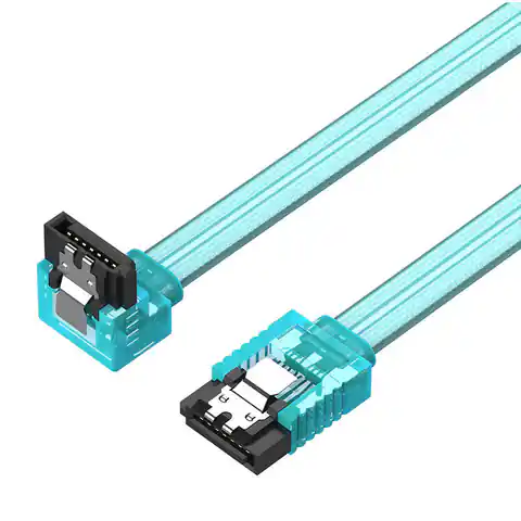 ⁨Kabel SATA 3.0 Vention KDDRD 6GPS 0,5m (niebieski)⁩ w sklepie Wasserman.eu