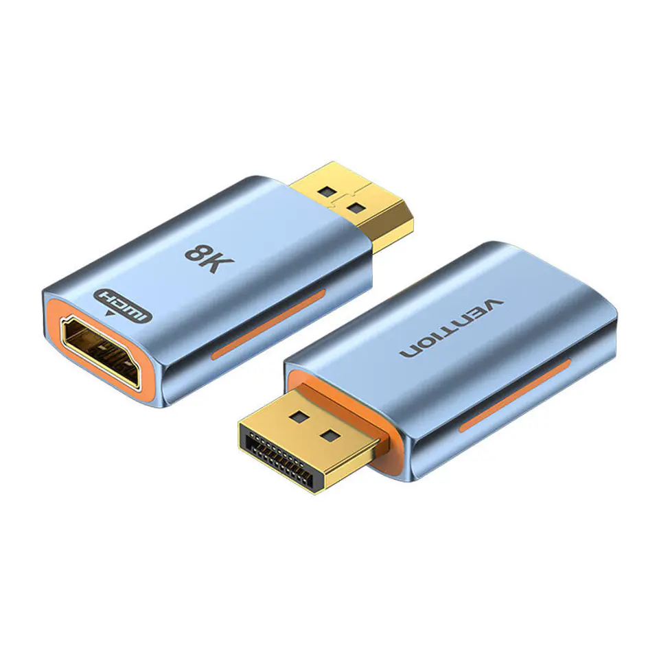 ⁨Adapter HDMI żeński do DisplayPort męski Vention HFMH0 8K 60HZ (niebieski)⁩ w sklepie Wasserman.eu