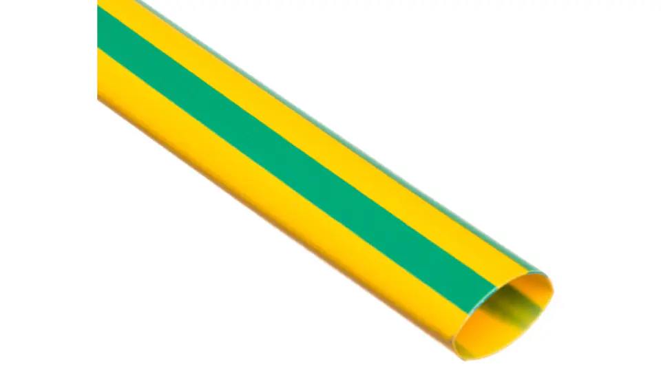 ⁨Heat Shrink Tube CR 9.5/4.7 - 3/8 inch yellow-green /1m/ 8-7100 /50pcs/ 427553⁩ at Wasserman.eu