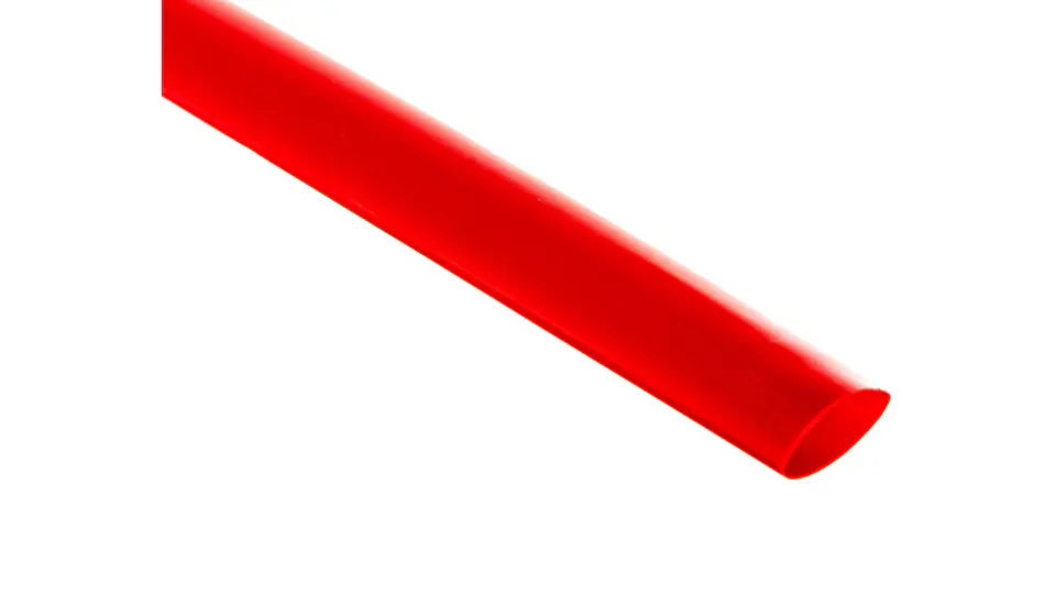 ⁨Rura termokurczliwa cienkościenna CR 12,7/6,4 - 1/2 cala czerwona /1m/ 8-7114 /50szt./ 427564⁩ w sklepie Wasserman.eu
