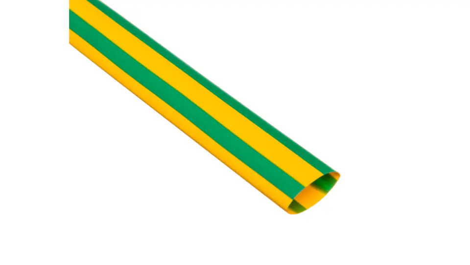 ⁨Heat Shrink Tube CR 12.7/6.4 - 1/2 inch yellow-green /1m/ 8-7113 /50pcs/ 427563⁩ at Wasserman.eu