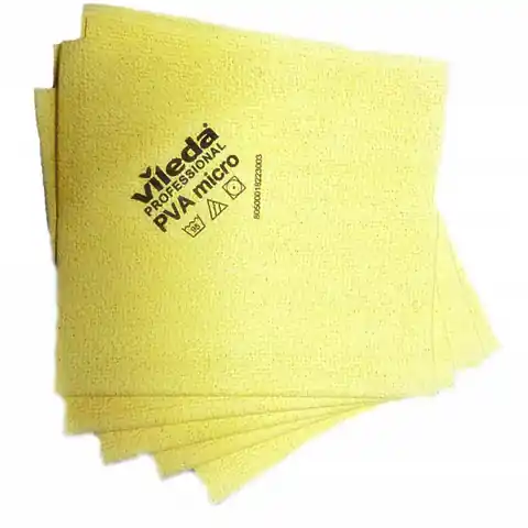 ⁨Ściereczka uniwersalna z mikrofibry 38x35cm PVAmicro (5 sztuk) żółta VILEDA Professional⁩ w sklepie Wasserman.eu