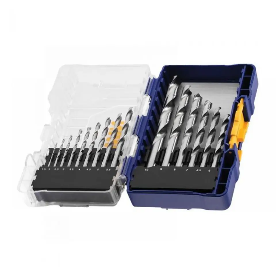 KOMPLET WIERTEŁ DO METALU HSS PRO 1.5-10MM 15 SZTUK w sklepie Wasserman.eu