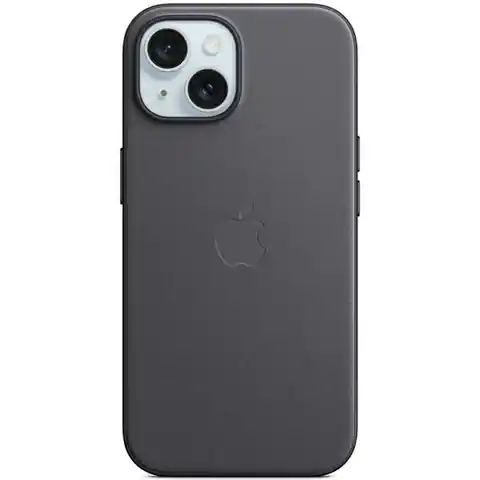 ⁨Etui Apple MT393ZM/A iPhone 15 6.1" MagSafe czarny/black FineWoven Case⁩ w sklepie Wasserman.eu
