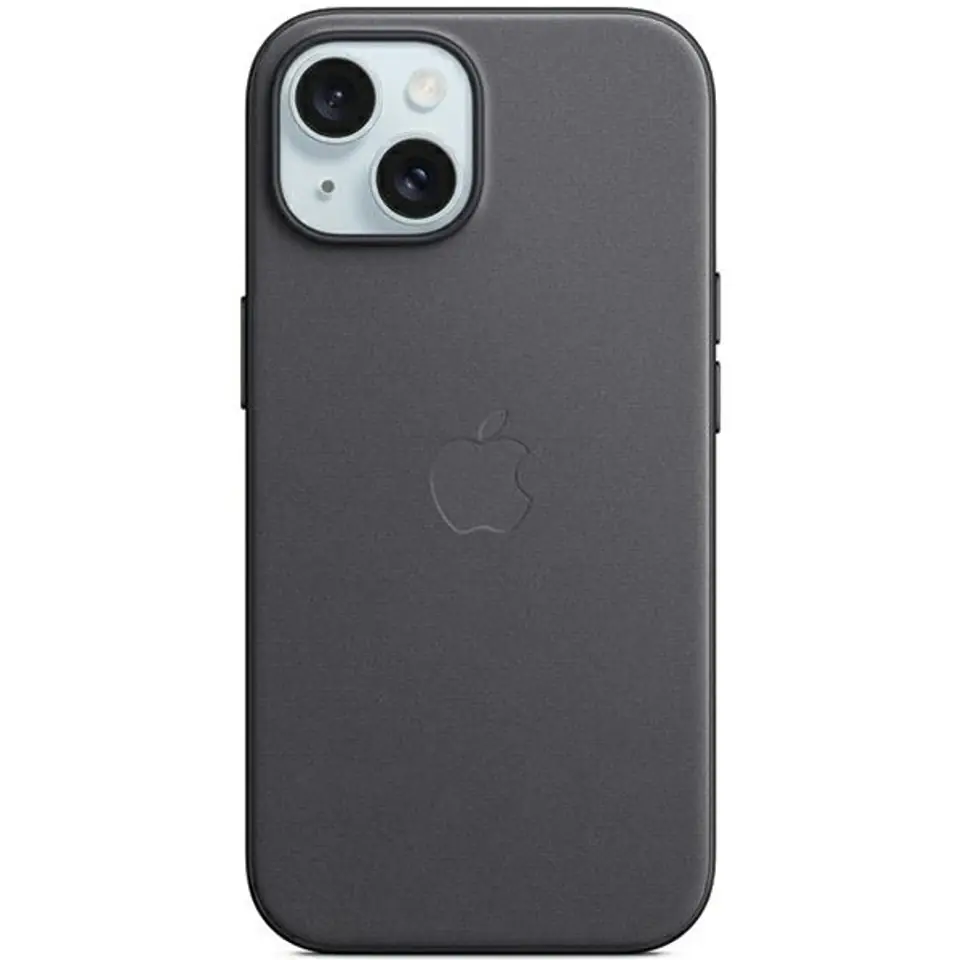 ⁨Apple iPhone 15 Plus FineWoven Case with MagSafe - Black⁩ at Wasserman.eu