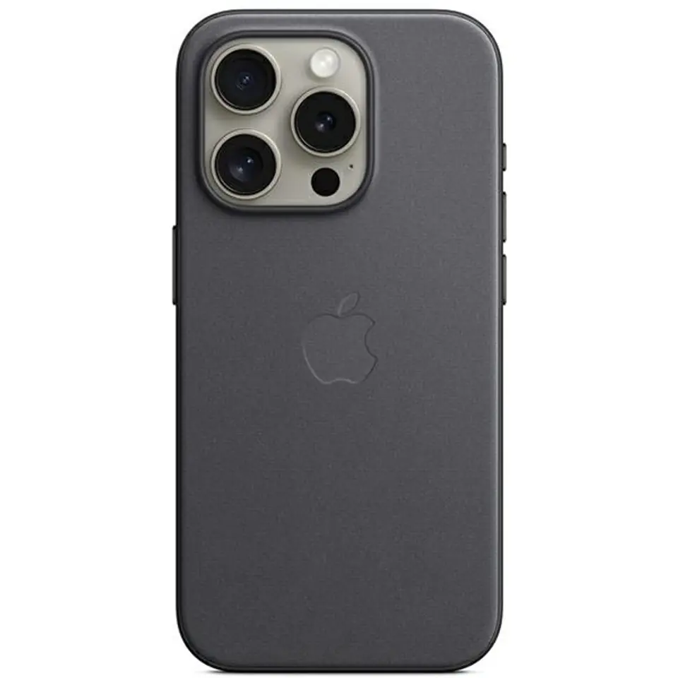 ⁨Etui Apple MT4V3ZM/A iPhone 15 Pro Max6.7" MagSafe czarny/black FineWoven Case⁩ w sklepie Wasserman.eu