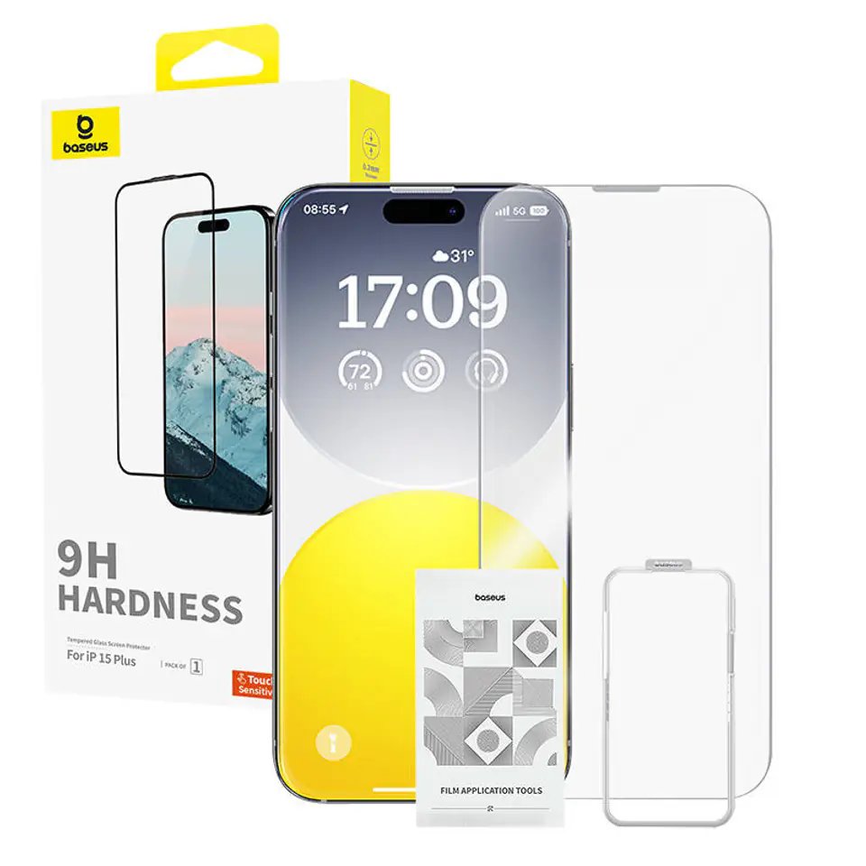 ⁨Szkło hartowane 0.3mm Baseus Diamond do iPhone 15Plus⁩ w sklepie Wasserman.eu