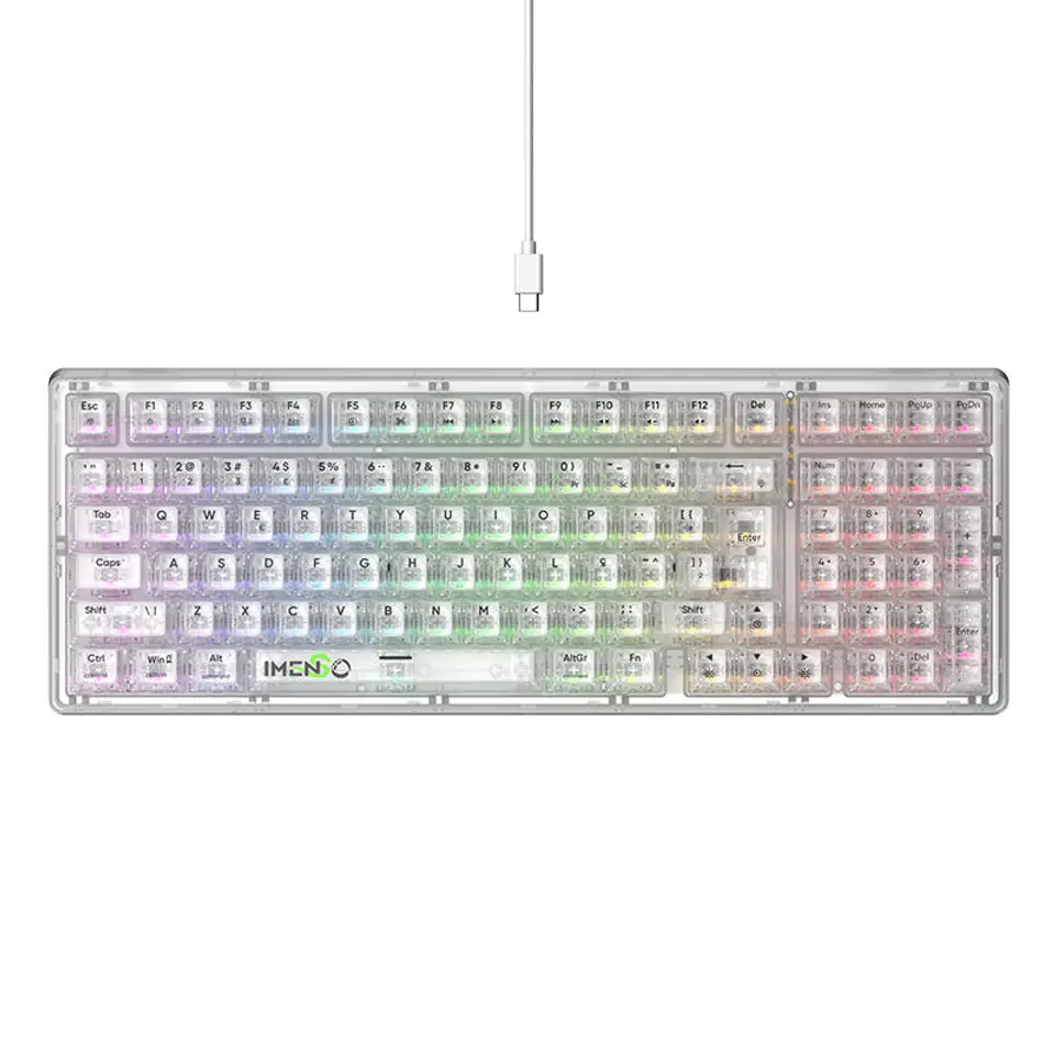Klawiatura mechaniczna gamingowa Havit KB875L Przezroczysta w sklepie Wasserman.eu