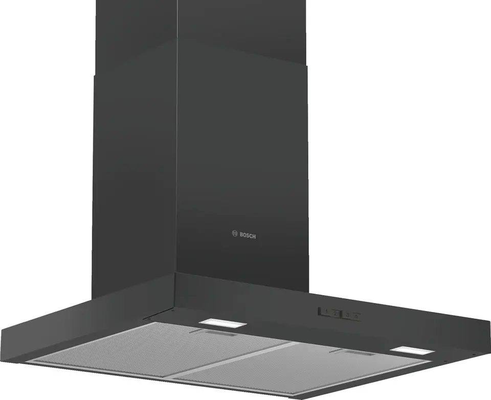 ⁨Bosch Serie 2 DWB66BC60 cooker hood Wall-mounted Black 621 m³/h B⁩ at Wasserman.eu