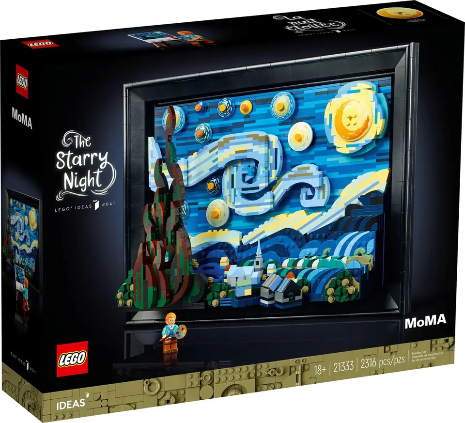 ⁨LEGO Ideas 21333 „Gwiaździsta noc” Vincenta van Gogha⁩ w sklepie Wasserman.eu