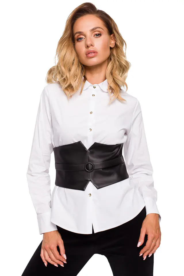 ⁨M661 Faux leather bodice belt - black (Colour black, size 2XL/3XL)⁩ at Wasserman.eu